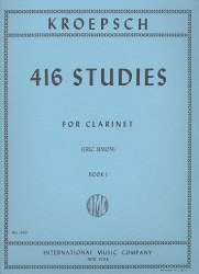 416 Studies vol.1 (nos.1-167) : for clarinet - Fritz Kröpsch