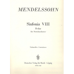 Sinfonia D-Dur Nr.8 : -Felix Mendelssohn-Bartholdy