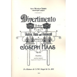 Divertimento D-Dur op.22 - Joseph Haas