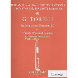 Sinfonia avanti l'opera G14 für - Giuseppe Torelli