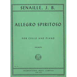 Allegro spiritoso : for cello and piano - Jean-Baptiste Senaillé