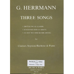 3 Songs : für Klarinette, Sopran, - Gottfried Herrmann