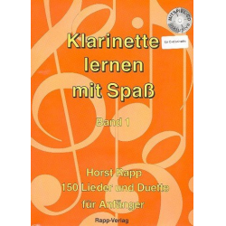 Klarinette lernen mit Spaß 1 für C-Klarinette (+CD) - Horst Rapp