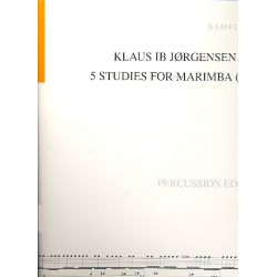 5 Studies : für Marimba - Klaus Ib Jörgensen