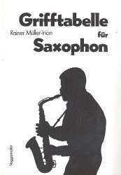 Grifftabelle : für Saxophon - Rainer Müller-Irion