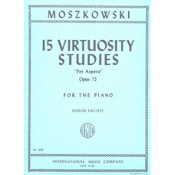 15 Virtuosity Studies op.72 : -Moritz Moszkowski