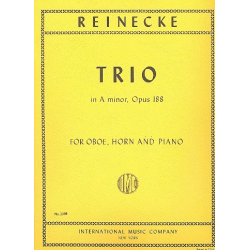 Trio a minor op.188 : for oboe, - Carl Reinecke