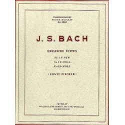ENGLISCHE SUITEN : FUER KLAVIER : -Johann Sebastian Bach