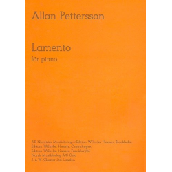 Lamento : für Klavier - Allan Pettersson