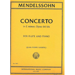 Concerto e minor op.64bis - Felix Mendelssohn-Bartholdy / Arr. Jean-Pierre Rampal