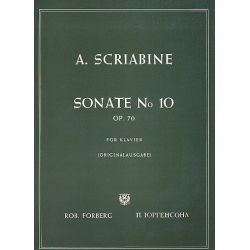 Sonate Nr.10 op.70 : für Klavier - Alexander Skrjabin / Scriabin