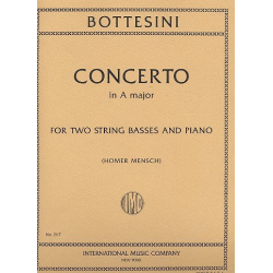 Concerto in A major : for 2 string basses - Giovanni Bottesini