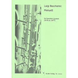 Menuett : für 4 Saxophone (SATBar/SATT) - Luigi Boccherini