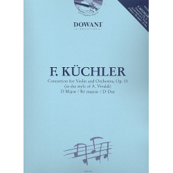 Concertino D-Dur op.15 (Im Stil von Vivaldi / D Major in the style of A. Vivaldi) (+CD) - Ferdinand Küchler