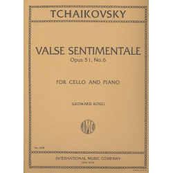 Valse Sentimentale op.51,6 : - Piotr Ilich Tchaikowsky (Pyotr Peter Ilyich Iljitsch Tschaikovsky)