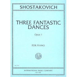 3 Fantastic Dances op.1 . for piano - Dmitri Shostakovitch / Schostakowitsch