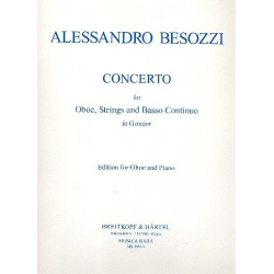Concerto in g major : for oboe, string orchestra and basso continuo - Alessandro Besozzi