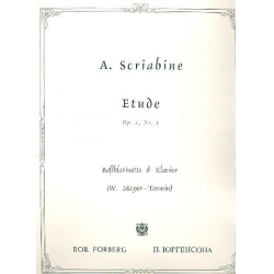 Etüde op.2,1 : für Baßklarinette - Alexander Skrjabin / Scriabin