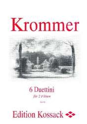 6 Duettini : für 2 Flöten - Franz Krommer