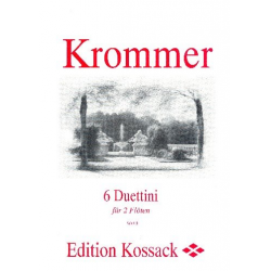 6 Duettini : für 2 Flöten - Franz Krommer