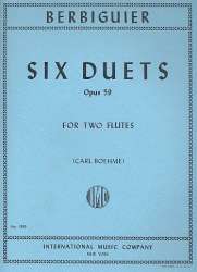 6 Duets op.59 : for 2 flutes - Benoit Tranquille Berbiguier