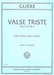 Valse triste op.35,7 : for horn and piano - Reinhold Glière