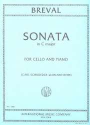 Sonata C major : for cello and piano - Jean Baptiste Breval