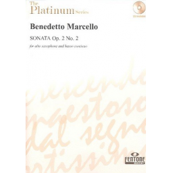 Sonate op.2,2 (+CD) : für Altsaxophon - Benedetto Marcello