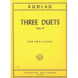 3 Duets op.10 : for 2 flutes - Friedrich Daniel Rudolph Kuhlau