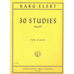 30 Studies op.107 : - Sigfrid Karg-Elert
