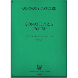 Sonate Nr.2 : für Violine und Klavier - Georges Catoire