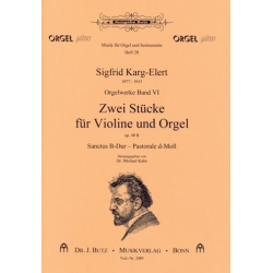 2 Stücke op.48b : für Violine und Orgel - Sigfrid Karg-Elert