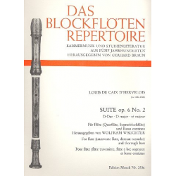 Suite D-Dur op.6,2 : für Flöte - Louis de Caix de Hervelois