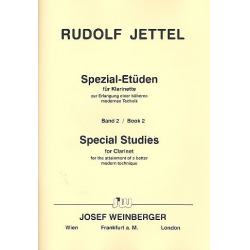 Spezial-Etüden Band 2 : für Klarinette - Rudolf Jettel
