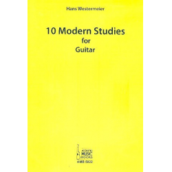10 modern Studies : for guitar/tab - Hans Westermeier
