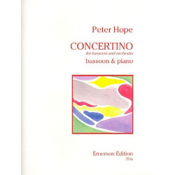 Concertino for Bassoon and Orchestra : - Peter Hope