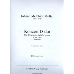 Konzert D-Dur MvW6/37 für Klarinette - Johann Melchior Molter
