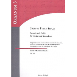 Sonate mit Suite - Samuel Peter Sidon / Arr. Max Seiffert