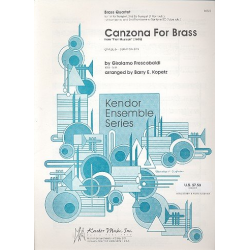 Canzona for Brass from Fiori Musicali : - Girolamo Frescobaldi