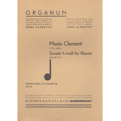 Sonate h-Moll op.40,2 für Klavier -Muzio Clementi