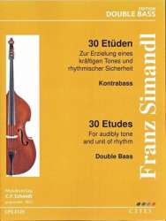 30 Etüden : für Kontrabaß und Klavier - Franz Simandl
