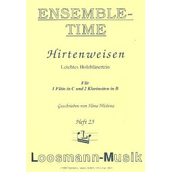 Hirtenweisen : für Flöte und 2 Klarinetten -Hans Mielenz