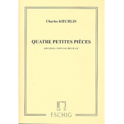 4 petites pièces : pour piano, - Charles Louis Eugene Koechlin