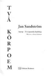 Anrop  Tva Japanska landskap : für gem - Jan Sandström
