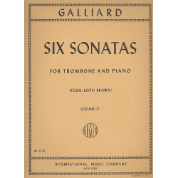 6 Sonatas vol.2 : for trombone - Johann Ernst Galliard