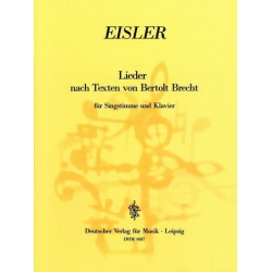 Lieder nach Texten von Brecht : - Hanns Eisler