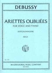 Ariettes oubliées for high voice and piano - Claude Achille Debussy