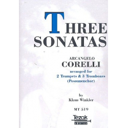 3 Sonaten : für 2 Trompeten, - Arcangelo Corelli