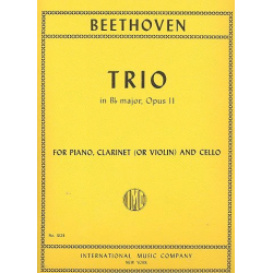 Trio B flat major op.11 for piano, clarinet (violin) and cello - Ludwig van Beethoven / Arr. Isidor Philipp