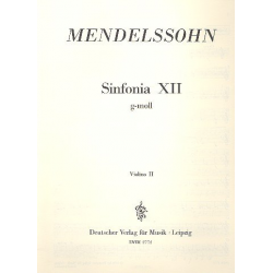 Sinfonia g-Moll Nr.12 : -Felix Mendelssohn-Bartholdy